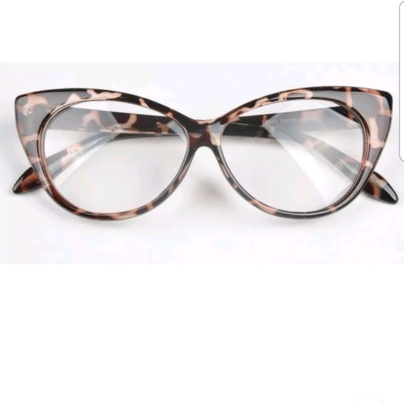 LEOPARD CAT EYE FASHION GLASSES - Picture 2 of 10